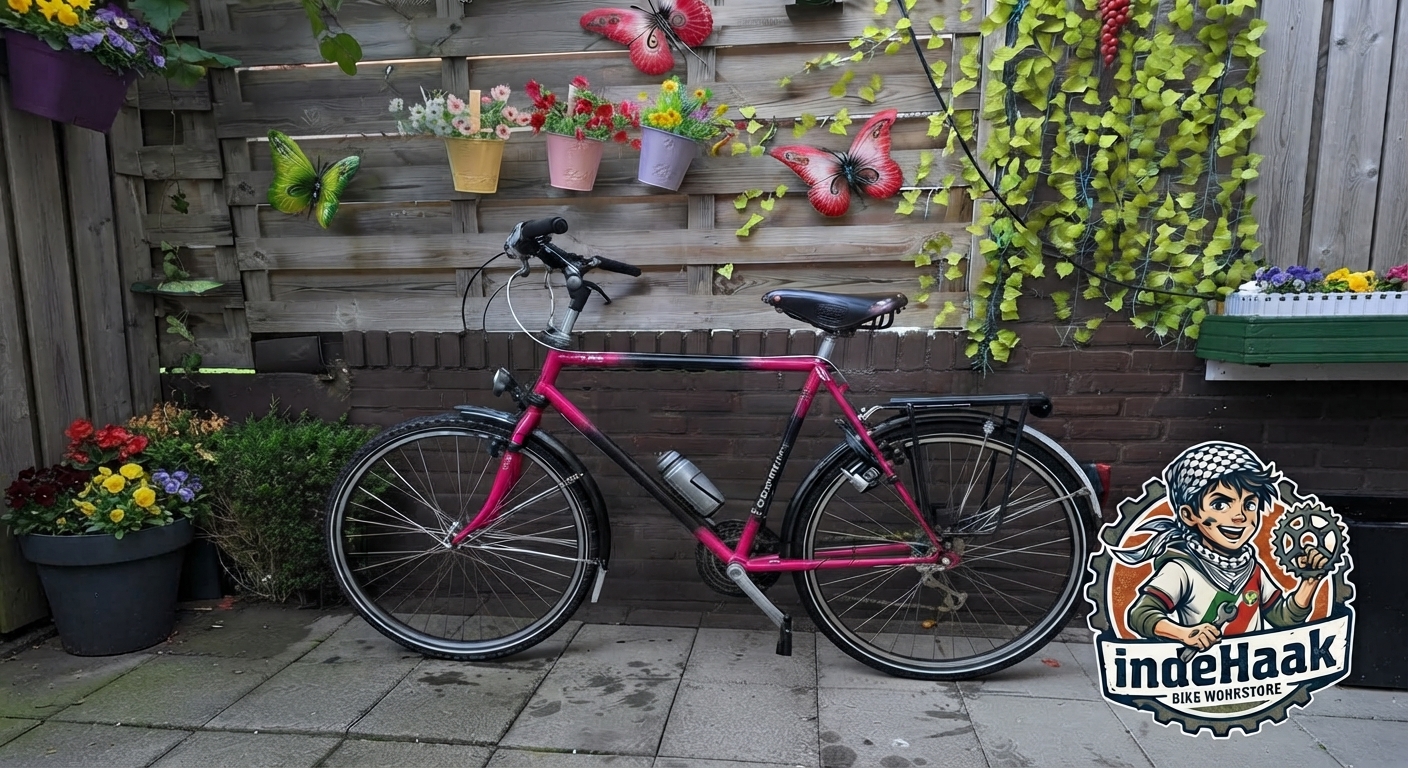 Koga Miyata Hybrid Trekking, a restored vintage Koga Miyata bicycle available to rent at In de Haak