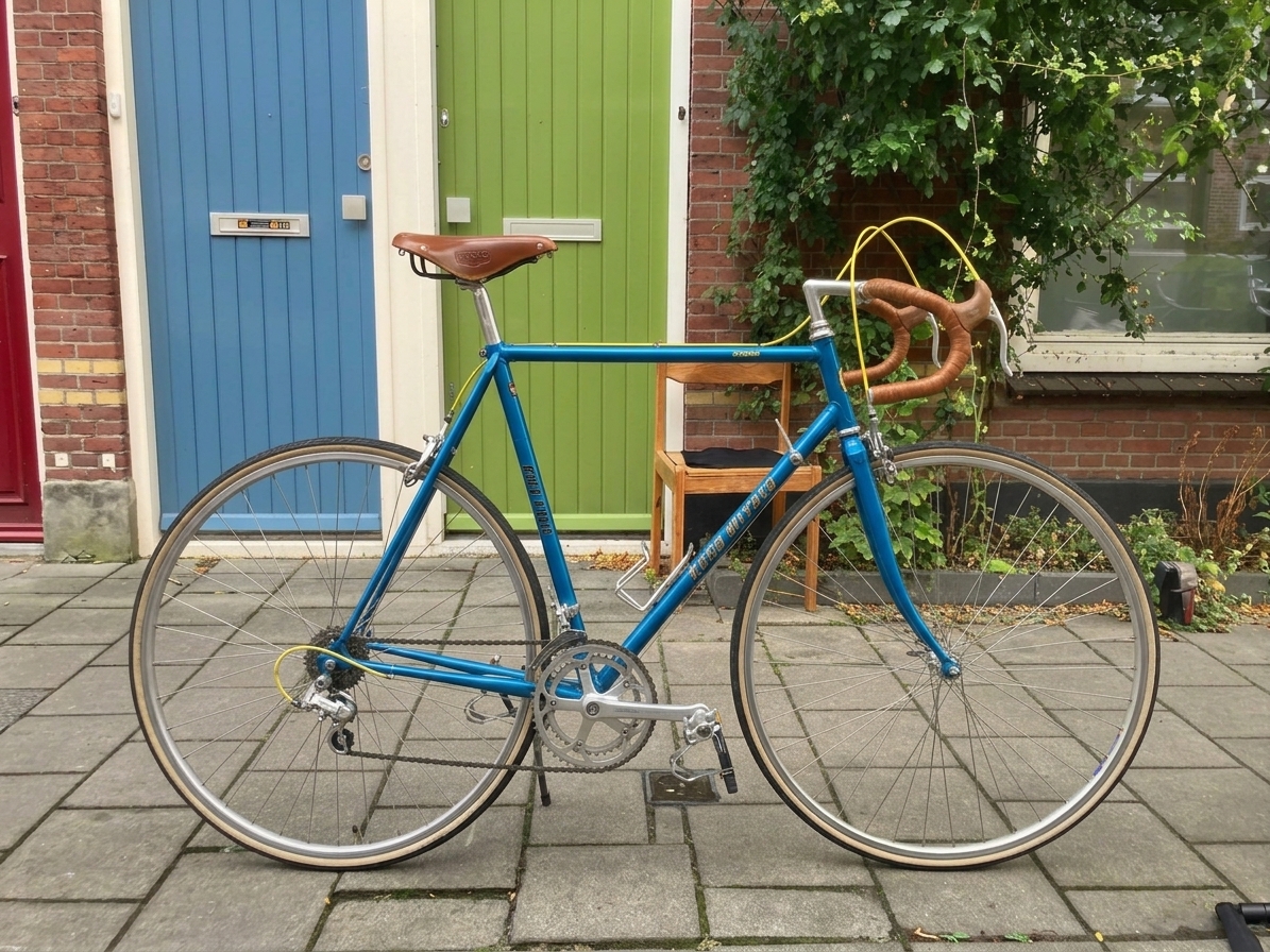 Koga Miyata Silver Racer, a restored vintage Koga Miyata bicycle available to rent at In de Haak